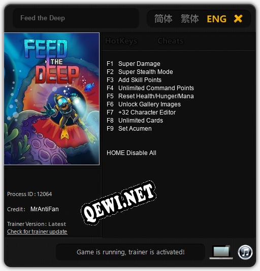 Feed the Deep: Читы, Трейнер +9 [MrAntiFan]
