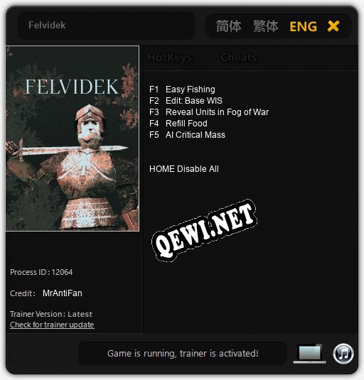 Felvidek: ТРЕЙНЕР И ЧИТЫ (V1.0.3)