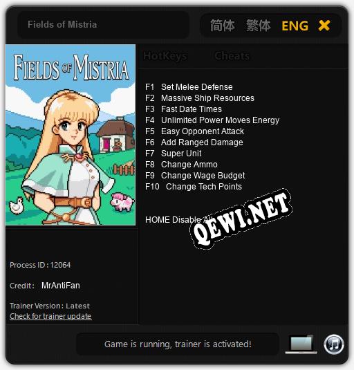 Fields of Mistria: Трейнер +10 [v1.4]