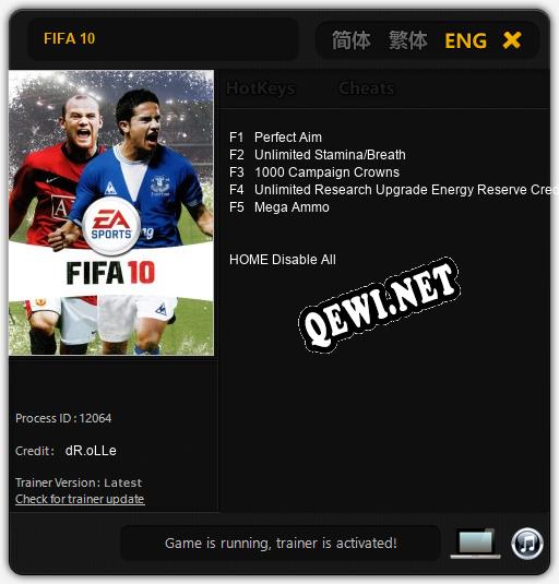 FIFA 10: Трейнер +5 [v1.4]