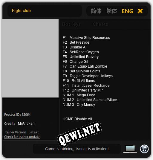 Fight club: Трейнер +15 [v1.1]