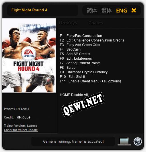 Fight Night Round 4: ТРЕЙНЕР И ЧИТЫ (V1.0.23)
