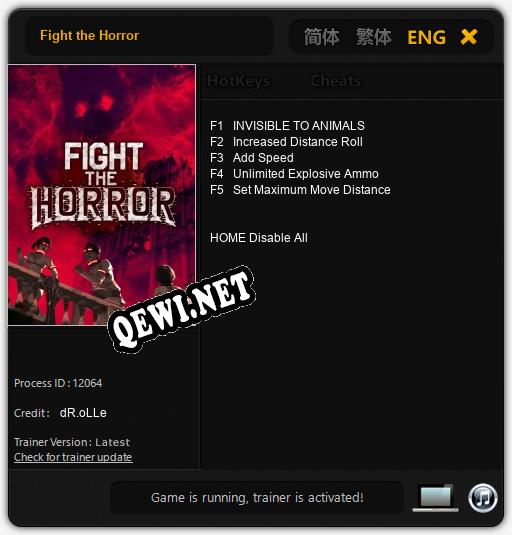 Fight the Horror: Трейнер +5 [v1.2]