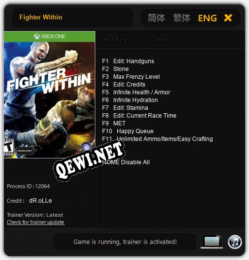 Fighter Within: Трейнер +11 [v1.3]
