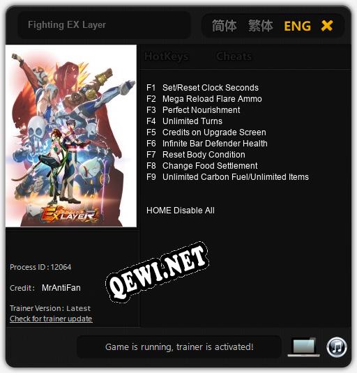 Fighting EX Layer: Трейнер +9 [v1.9]