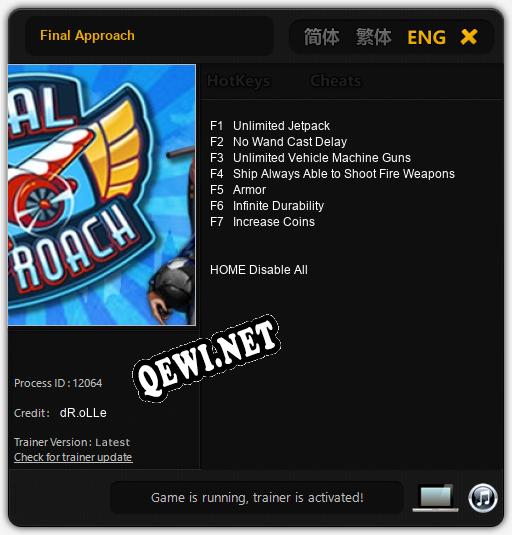 Трейнер для Final Approach [v1.0.1]