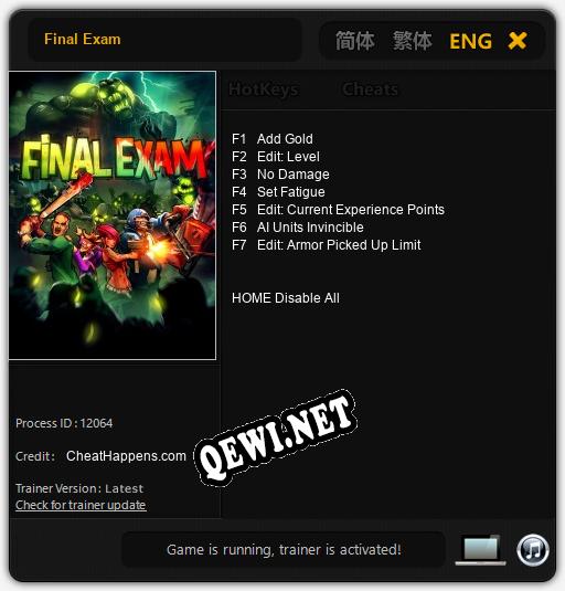 Трейнер для Final Exam [v1.0.6]