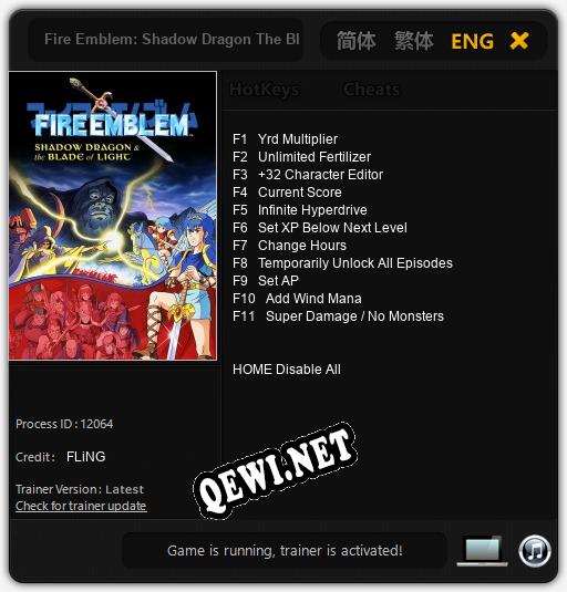 Fire Emblem: Shadow Dragon The Blade of Light: ТРЕЙНЕР И ЧИТЫ (V1.0.65)