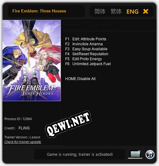 Fire Emblem: Three Houses: ТРЕЙНЕР И ЧИТЫ (V1.0.40)