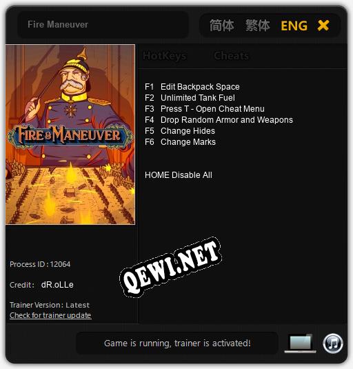 Fire Maneuver: Трейнер +6 [v1.1]