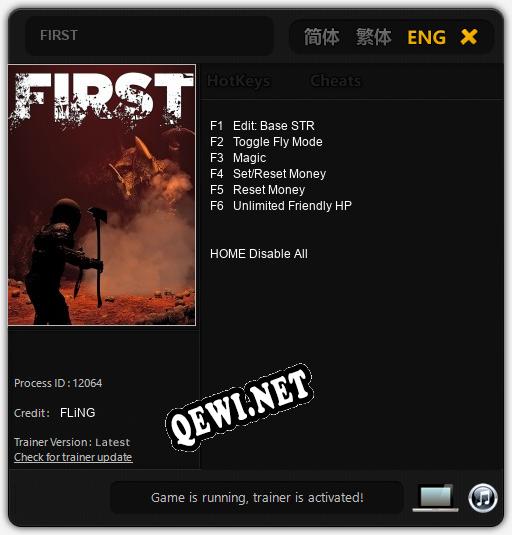 FIRST: Трейнер +6 [v1.7]