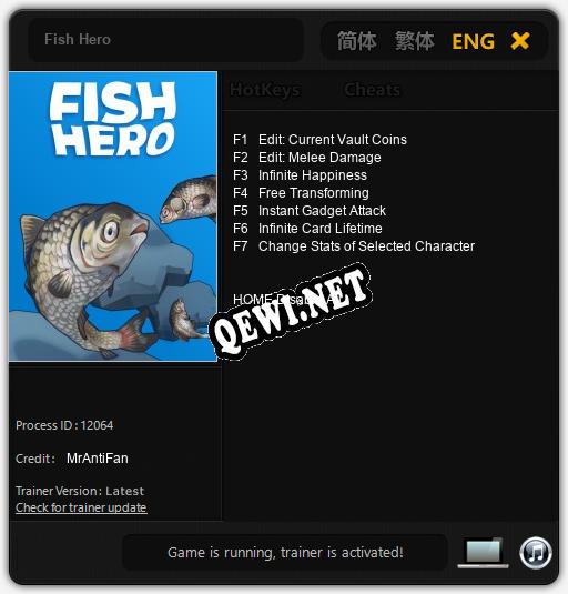 Fish Hero: ТРЕЙНЕР И ЧИТЫ (V1.0.68)