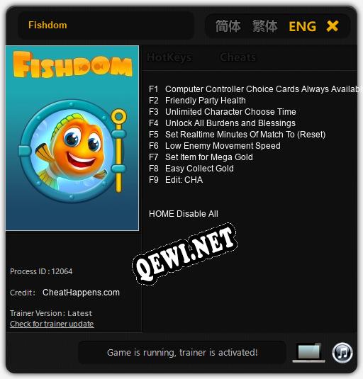 Трейнер для Fishdom [v1.0.7]