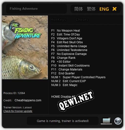 Трейнер для Fishing Adventure [v1.0.8]