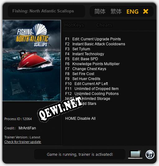 Fishing: North Atlantic Scallops: ТРЕЙНЕР И ЧИТЫ (V1.0.22)