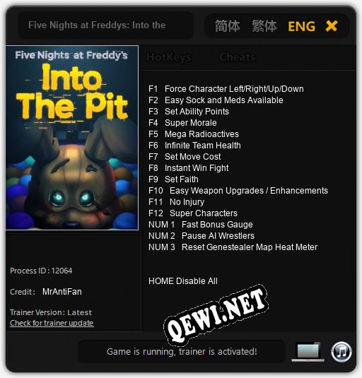 Five Nights at Freddys: Into the Pit: Читы, Трейнер +15 [MrAntiFan]