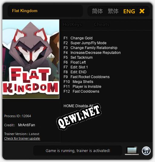 Flat Kingdom: Читы, Трейнер +12 [MrAntiFan]