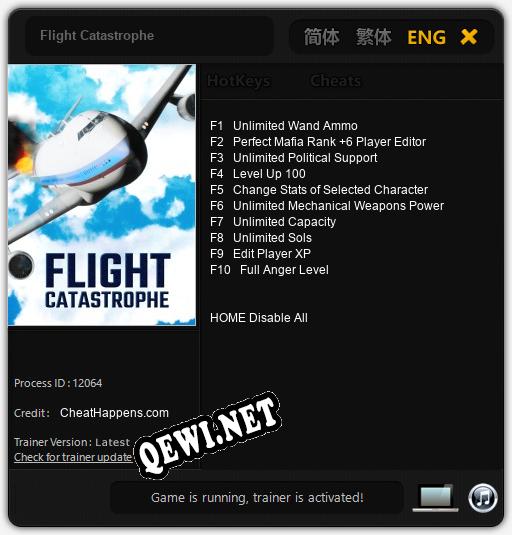 Flight Catastrophe: ТРЕЙНЕР И ЧИТЫ (V1.0.22)