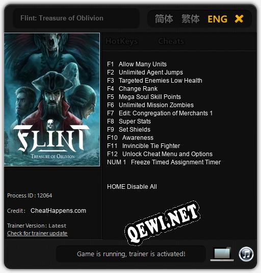 Flint: Treasure of Oblivion: Читы, Трейнер +13 [CheatHappens.com]
