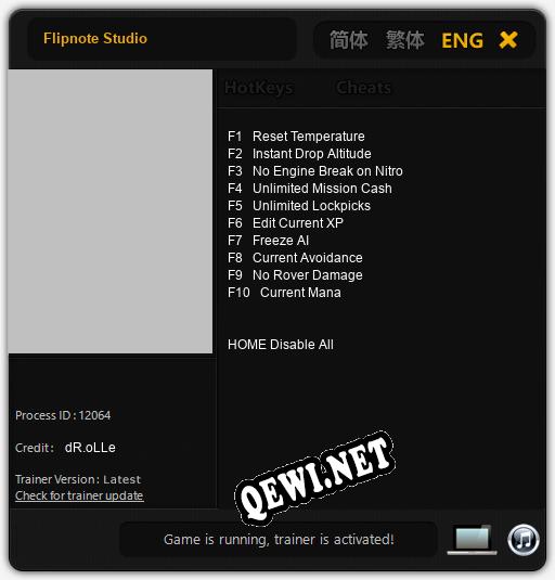 Flipnote Studio: ТРЕЙНЕР И ЧИТЫ (V1.0.63)