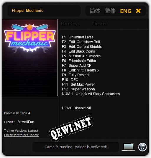 Flipper Mechanic: Читы, Трейнер +13 [MrAntiFan]
