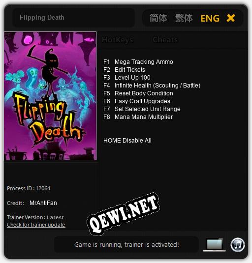 Flipping Death: ТРЕЙНЕР И ЧИТЫ (V1.0.41)