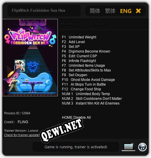 FlipWitch Forbidden Sex Hex: ТРЕЙНЕР И ЧИТЫ (V1.0.97)