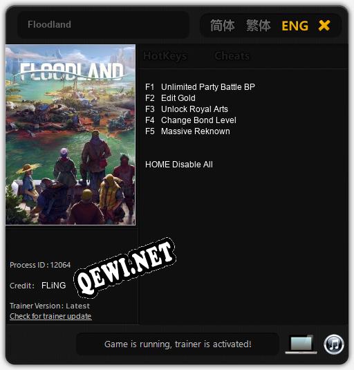 Floodland: Читы, Трейнер +5 [FLiNG]