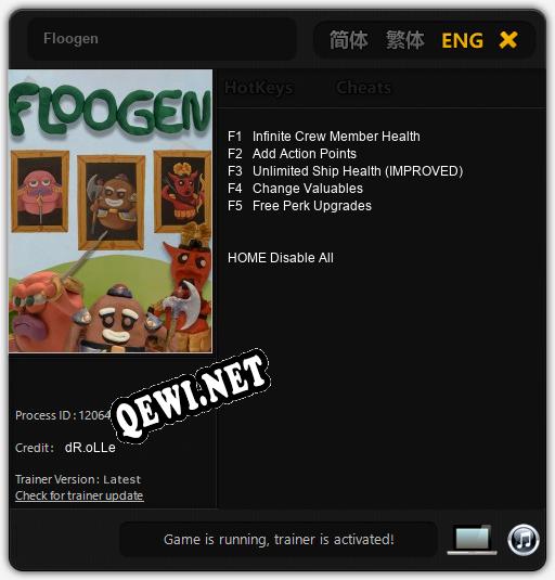 Трейнер для Floogen [v1.0.6]