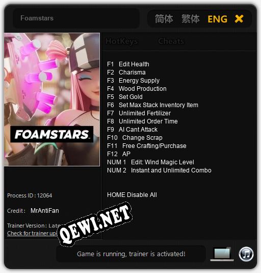 Foamstars: ТРЕЙНЕР И ЧИТЫ (V1.0.29)