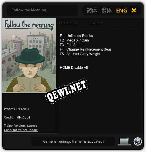 Follow the Meaning: Читы, Трейнер +5 [dR.oLLe]