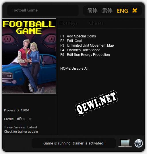 Трейнер для Football Game [v1.0.2]