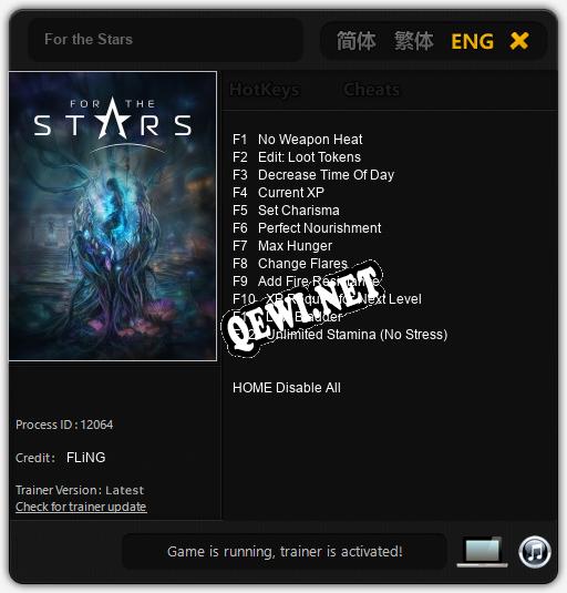 Трейнер для For the Stars [v1.0.5]
