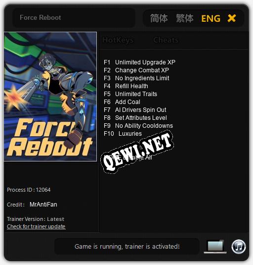 Force Reboot: ТРЕЙНЕР И ЧИТЫ (V1.0.76)