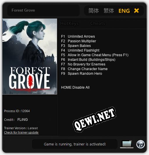 Forest Grove: Читы, Трейнер +9 [FLiNG]