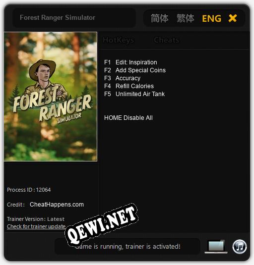 Forest Ranger Simulator: Трейнер +5 [v1.2]