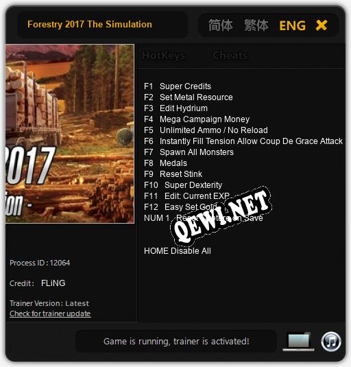 Forestry 2017 The Simulation: ТРЕЙНЕР И ЧИТЫ (V1.0.79)