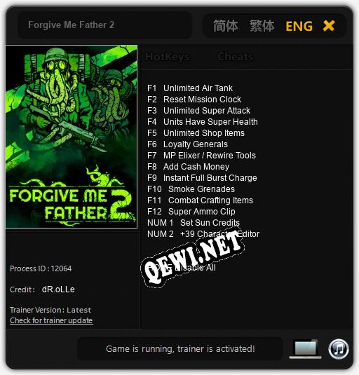 Forgive Me Father 2: Читы, Трейнер +14 [dR.oLLe]