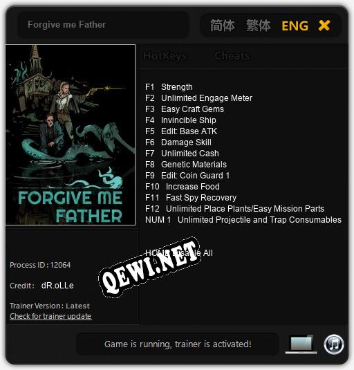 Forgive me Father: Трейнер +13 [v1.3]