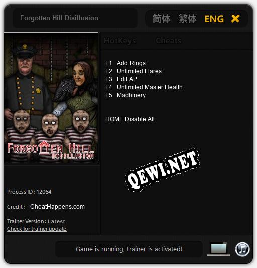 Forgotten Hill Disillusion: ТРЕЙНЕР И ЧИТЫ (V1.0.28)