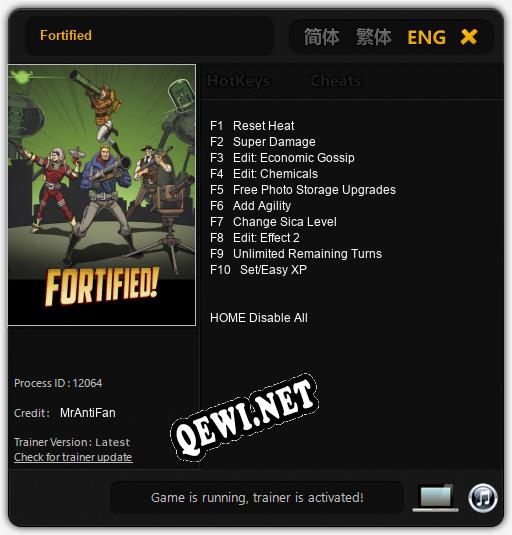 Fortified: Читы, Трейнер +10 [MrAntiFan]
