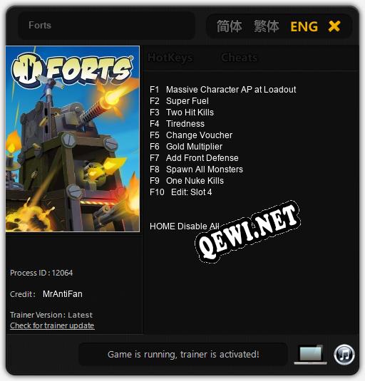 Forts: Трейнер +10 [v1.5]