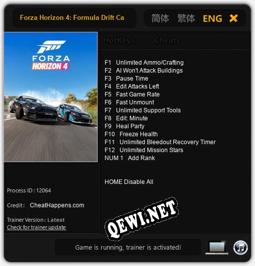 Forza Horizon 4: Formula Drift Car Pack: Трейнер +13 [v1.8]