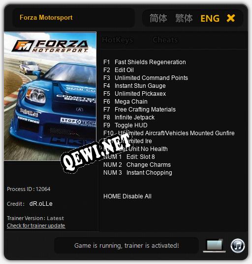 Forza Motorsport: ТРЕЙНЕР И ЧИТЫ (V1.0.90)