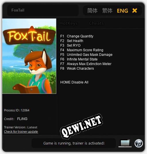 FoxTail: Читы, Трейнер +8 [FLiNG]