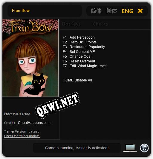 Fran Bow: Трейнер +7 [v1.5]