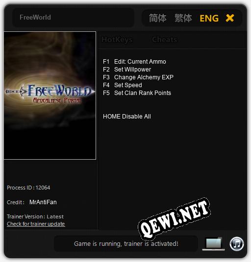 FreeWorld: Трейнер +5 [v1.7]