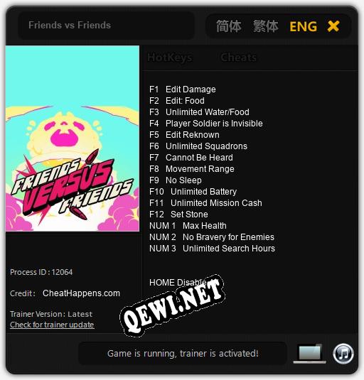 Friends vs Friends: ТРЕЙНЕР И ЧИТЫ (V1.0.21)