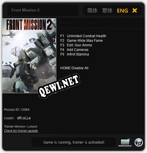 Front Mission 2: Трейнер +5 [v1.6]