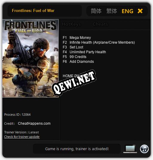 Frontlines: Fuel of War: Трейнер +6 [v1.4]